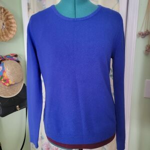 Napa Valley cobalt blue thin women's sweater M